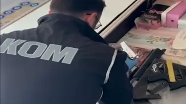 Bazanın içinde silah bulundu, 1 şüpheli gözaltına alındı