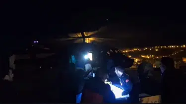 Beyin kanaması geçirdi, helikopterle Van'a sevk edildi 