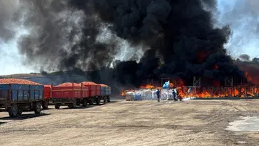 Bursa'daki fabrika yangını 1 saatte kontrol altına alındı