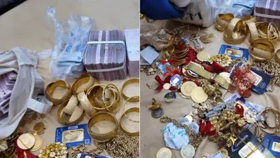 Tefecilerin evinden servet çıktı
