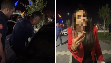 Bebeği arabada unuttu, gazetecileri tehdit etti