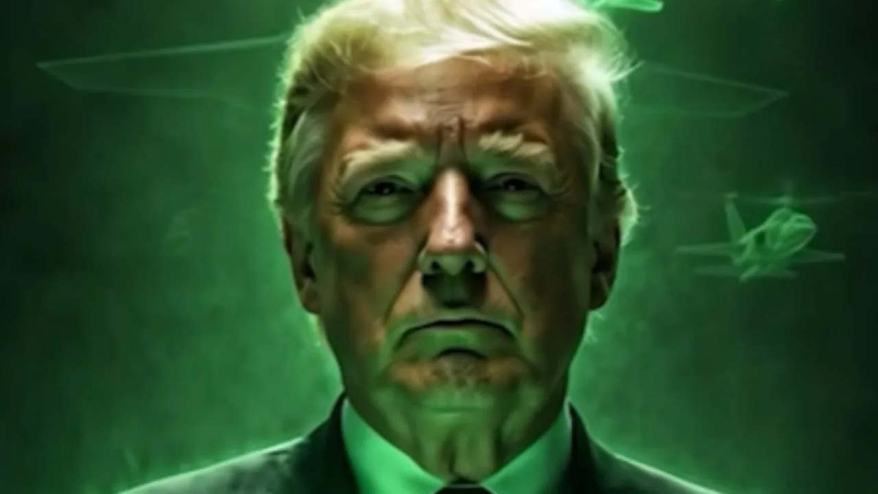 Trump dizinin yeni bölümünden önce paylaştı. Bu kez kendini çizgi roman kahramanı yaptı