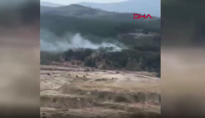 Bursa'da orman yangını çıktı. Ekipler müdahale ediyorBursa'nın Orhaneli ilçesinde orman yangını çıktı. Alevlere havadan ve karadan müdahale ediliyor.