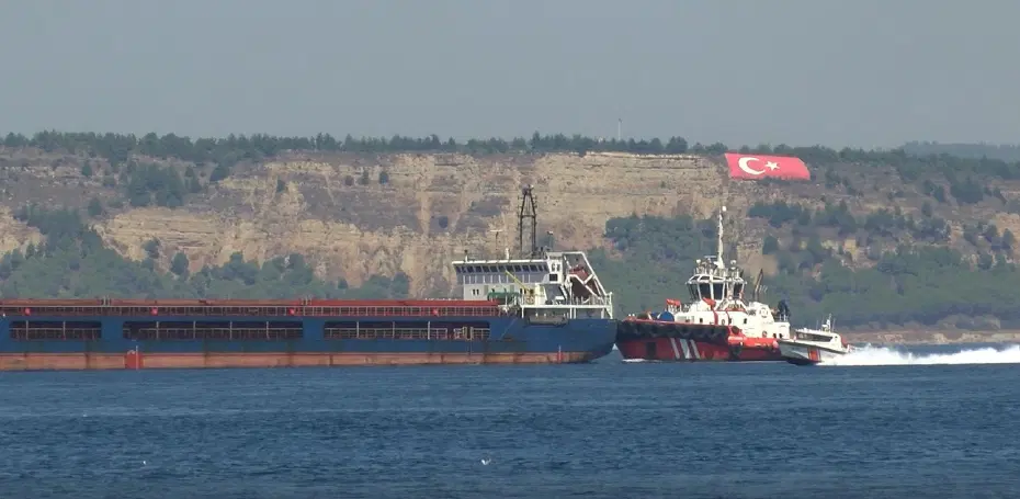 Çanakkale Boğazı'nda gemi arızası