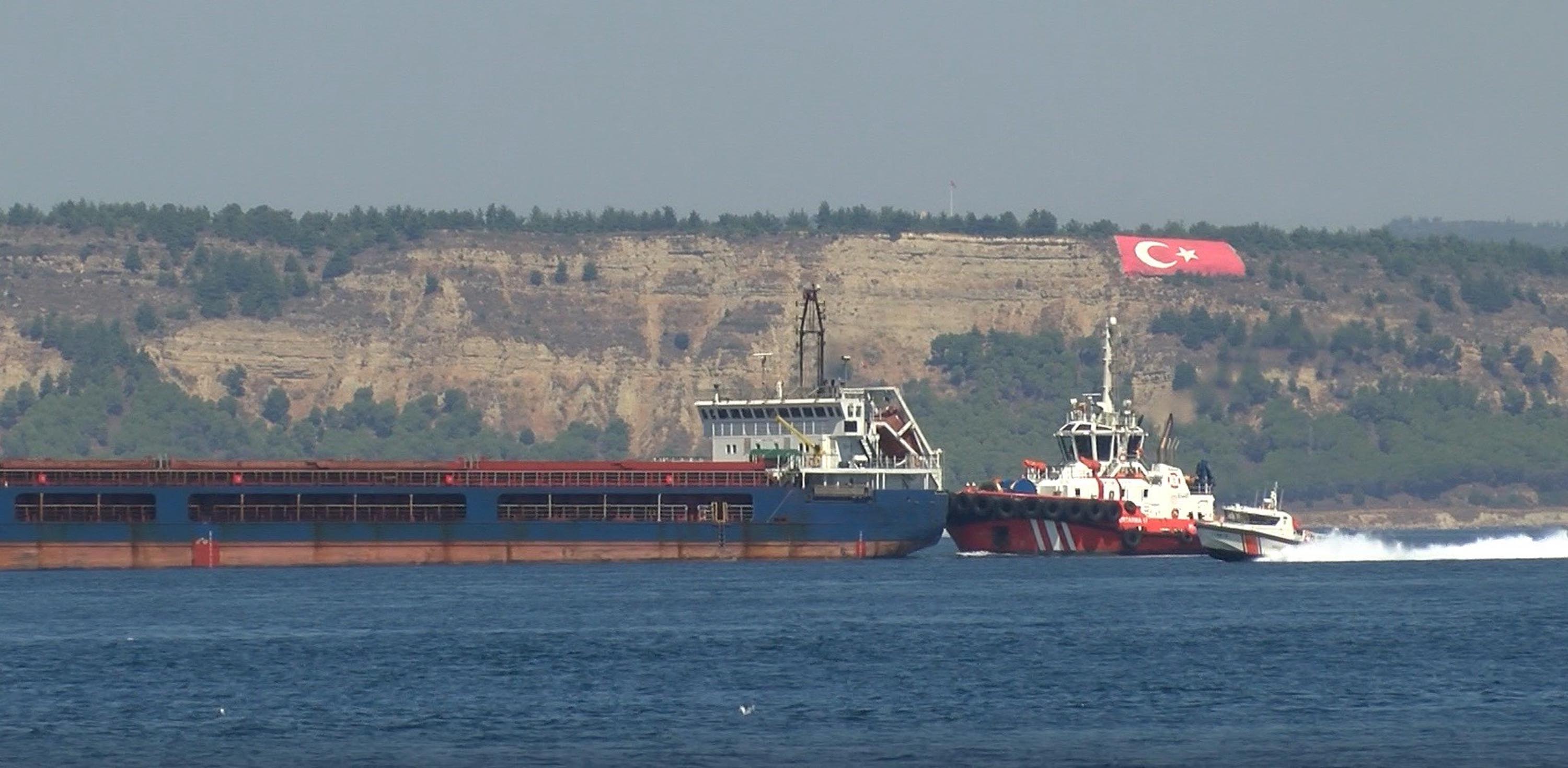 Çanakkale Boğazı'nda gemi arızası