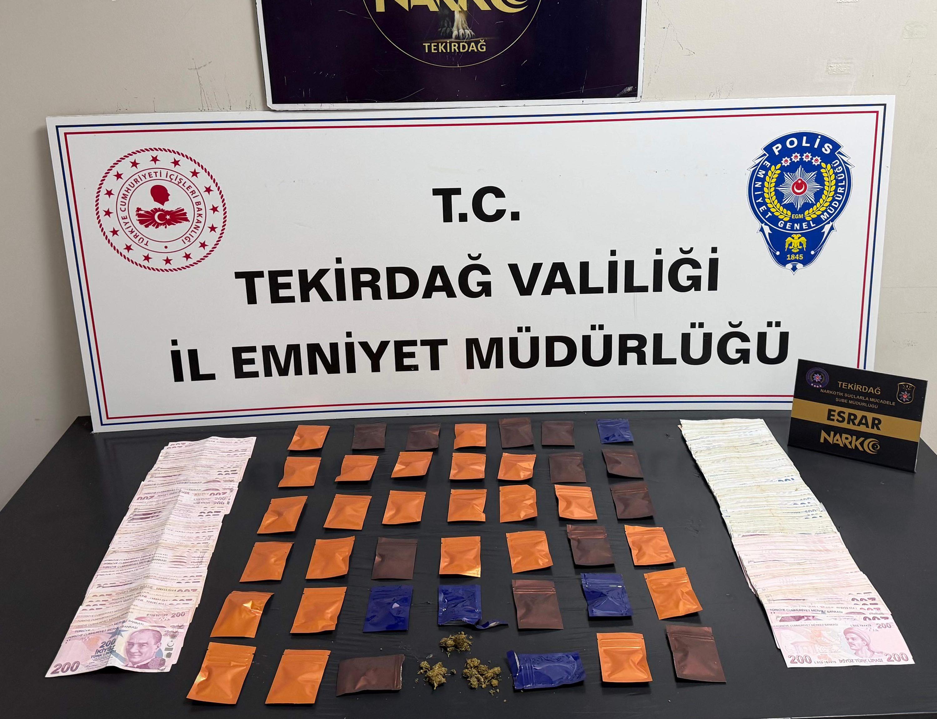 Tekirdağ'da uyuşturucu operasyonu. Cips paketinden uyuşturucu çıktı.