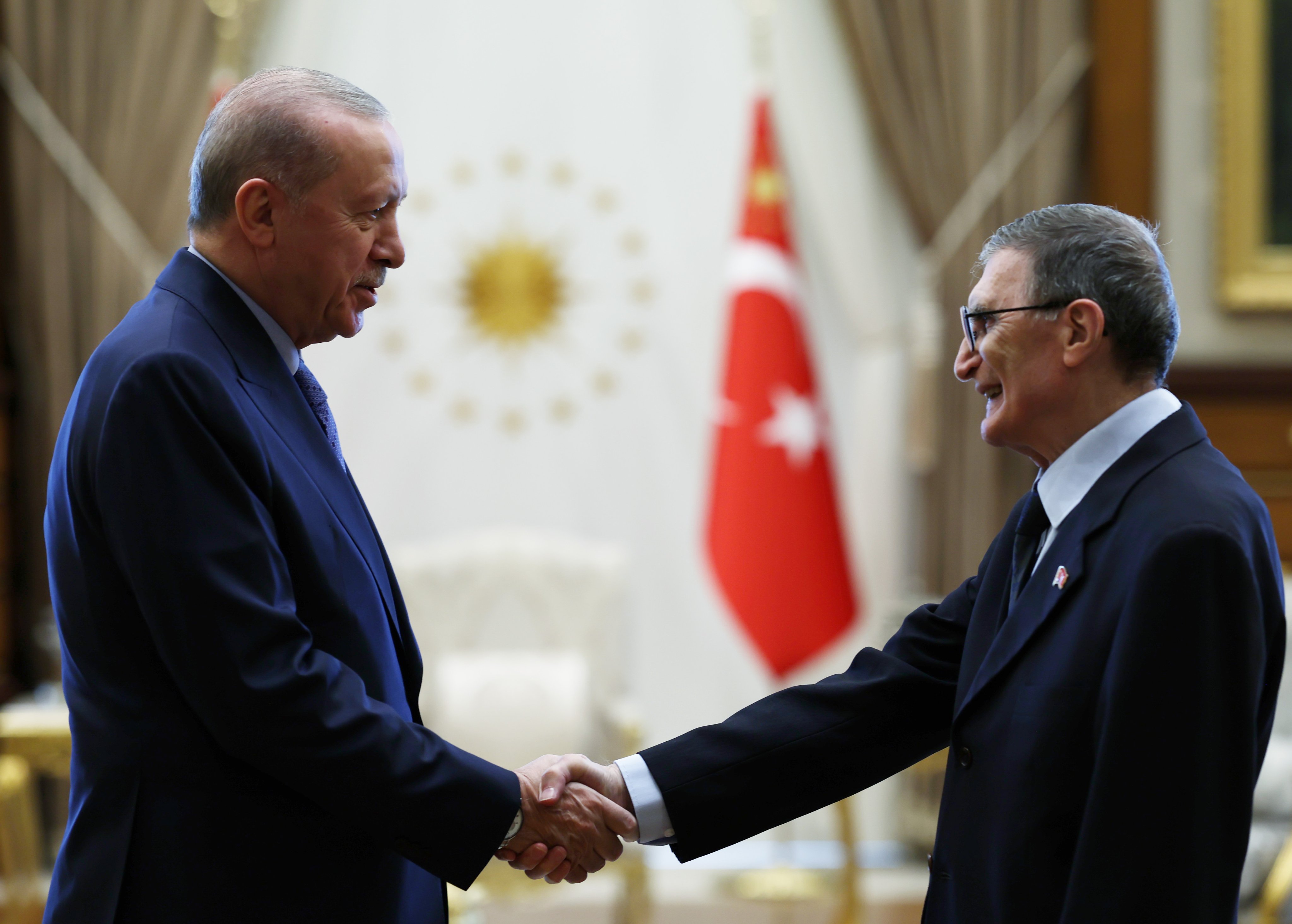 Cumhurbaşkanı Erdoğan, Aziz Sancar'ı kabul etti