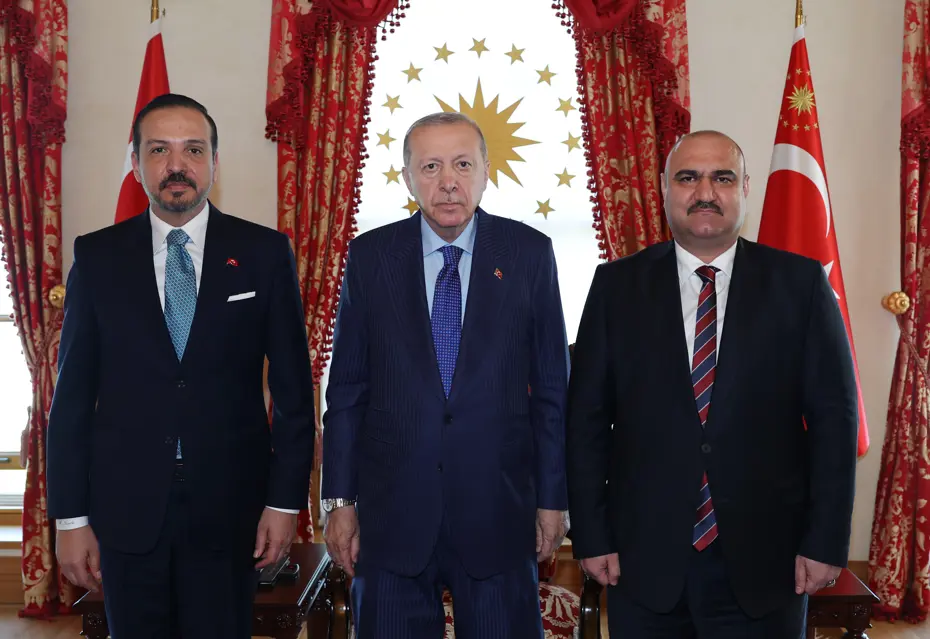 Cumhurbaşkanı Erdoğan, Kerkük Valisi ve Irak Türkmen Cephesi Başkanı Mehmet Seman Ağa'yı kabul etti