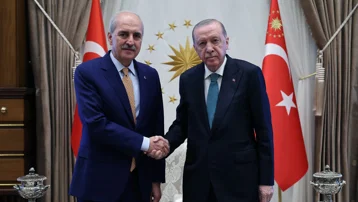 Cumhurbaşkanı Erdoğan, TBMM Başkanı Numan Kurtulmuş'u kabul etti