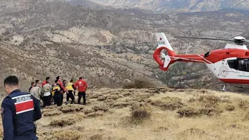 Dağda kalp krizi geçirdi; helikopterle hastaneye kaldırıldı