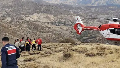 Dağda kalp krizi geçirdi; helikopterle hastaneye kaldırıldı