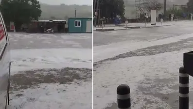 Karada dev hortum oluştu, bazı kentler beyaza büründü