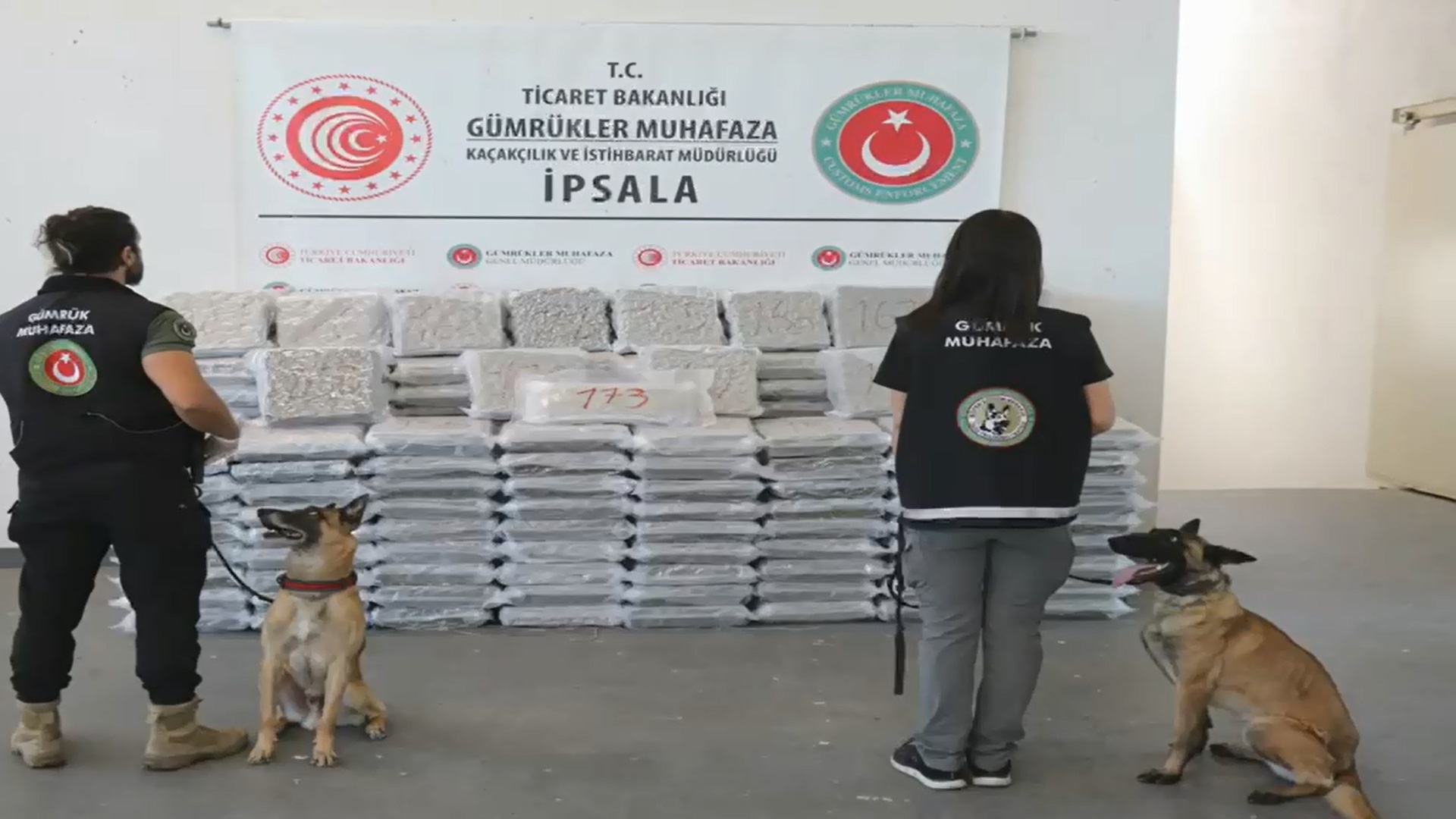 Edirne İspala Gümrük Kapısı'nda 387 kilo uyuşturucu ele geçirildi