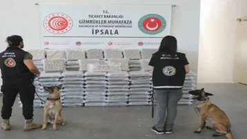 Edirne İspala Gümrük Kapısı'nda 387 kilo uyuşturucu ele geçirildi
