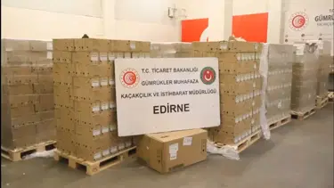 Kapıkule Gümrük Kapısı'nda 79 bin serum ve infüzyon seti ele geçirldi