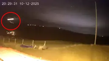 Gökyüzünde heyecan yaratan görüntü