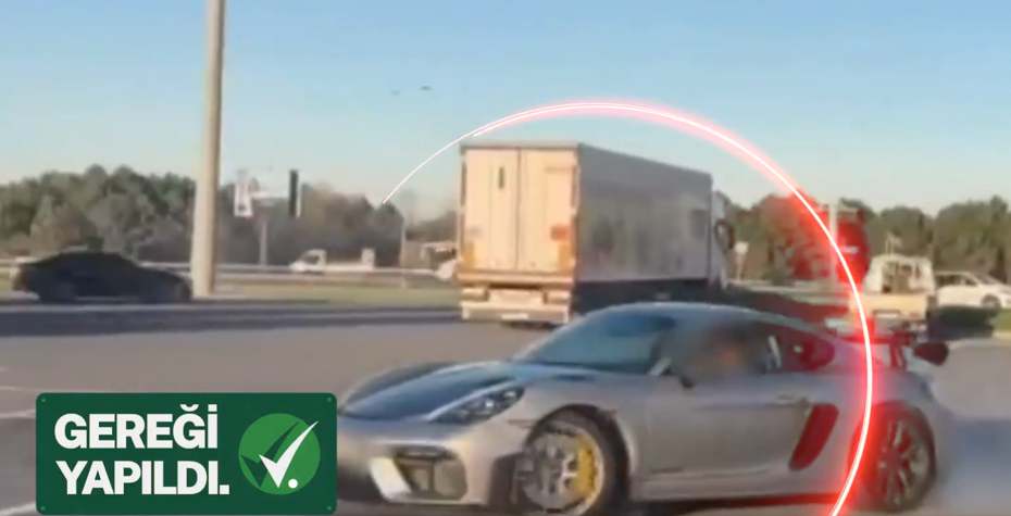 İstanbul'da 300 kilometre hızın üstünde araç kullanan ve drift atan sürücü yakalandı