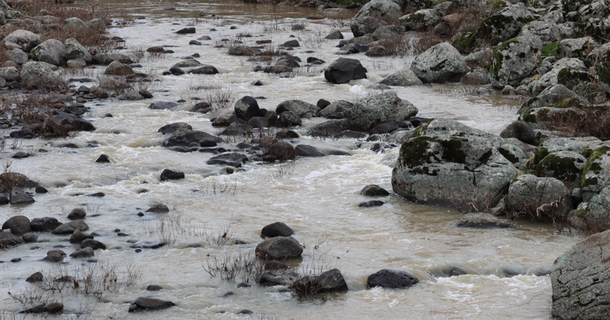Yağışlar etkisini gösterdi. Kuraklığın simgesi haline gelen çay akmaya başladı