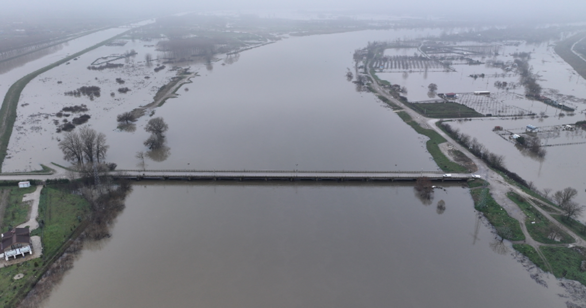 Meriç'te sel riski arttı. Batı Trakya’da kırmızı alarm ilan edildi