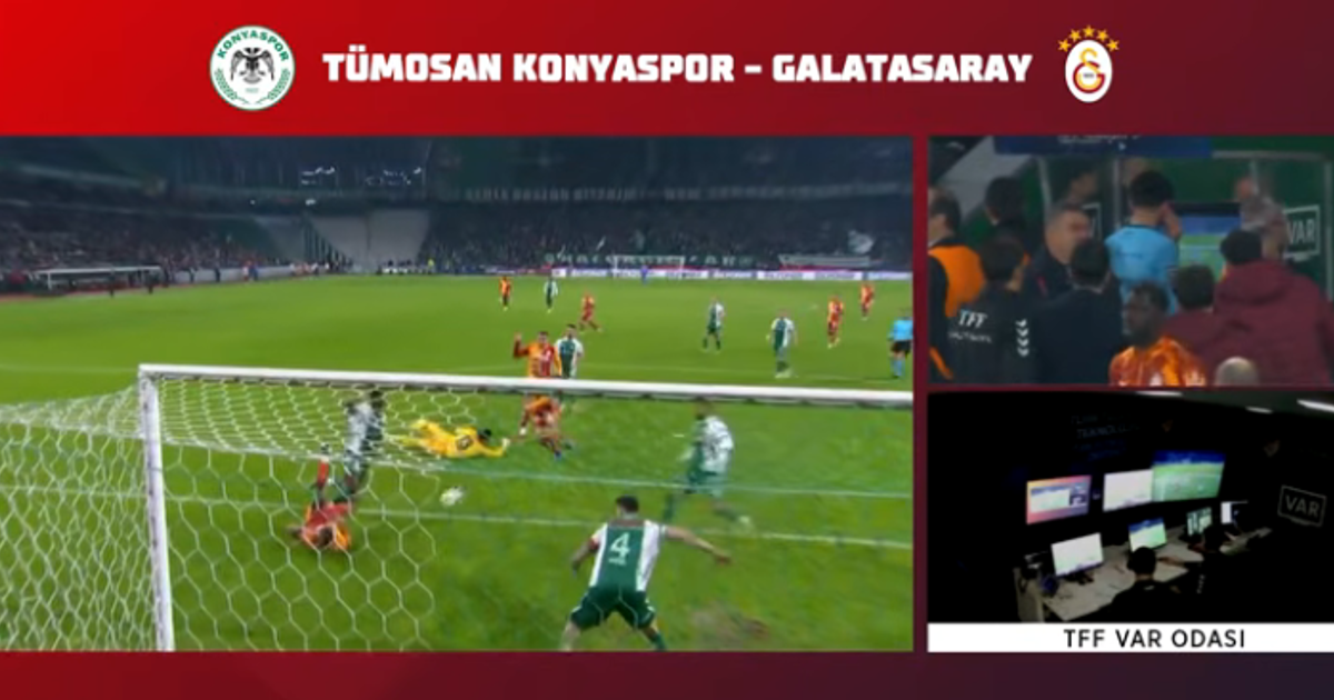 Konyaspor - Galatasaray maçının VAR kayıtları açıklandı. Sane'nin golü neden iptal edildi?