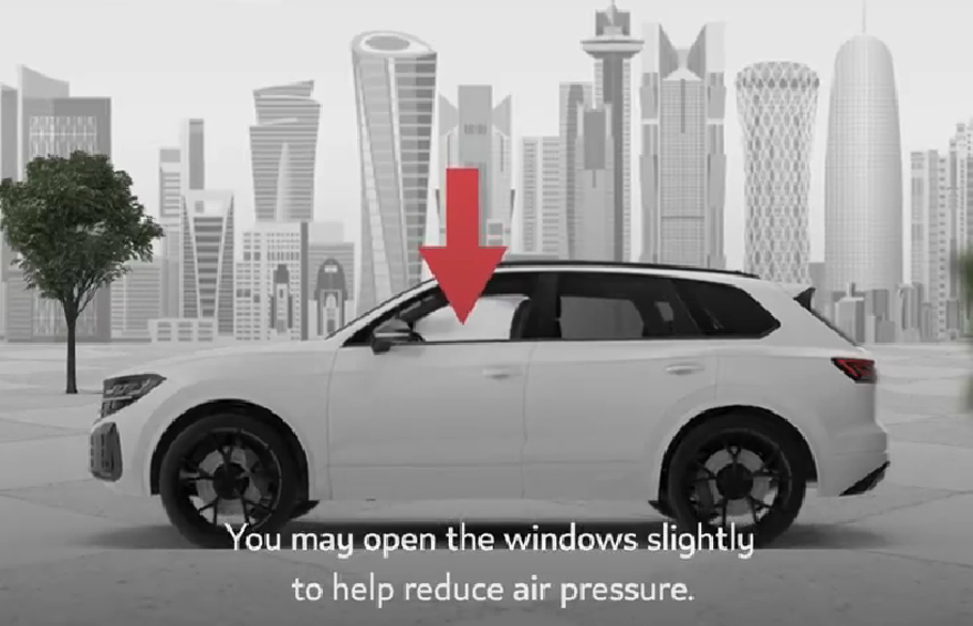 Katar'dan İran saldırıları için sürücülere uyarı videosu. "Patlama anında yapılması gerekenler" 2