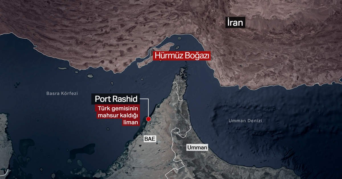 Hürmüz'de mahsur kalan geminin Türk kaptanı NTV'ye konuştu. "Etrafımızdan füzeler geçiyor"