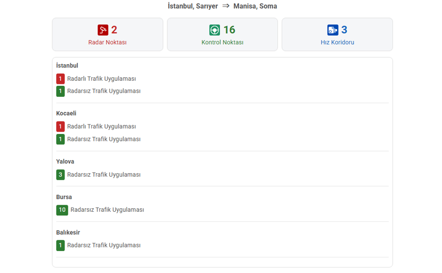 Radar noktaları artık haritada. İçişleri Bakanlığı'ndan yeni sistem 3