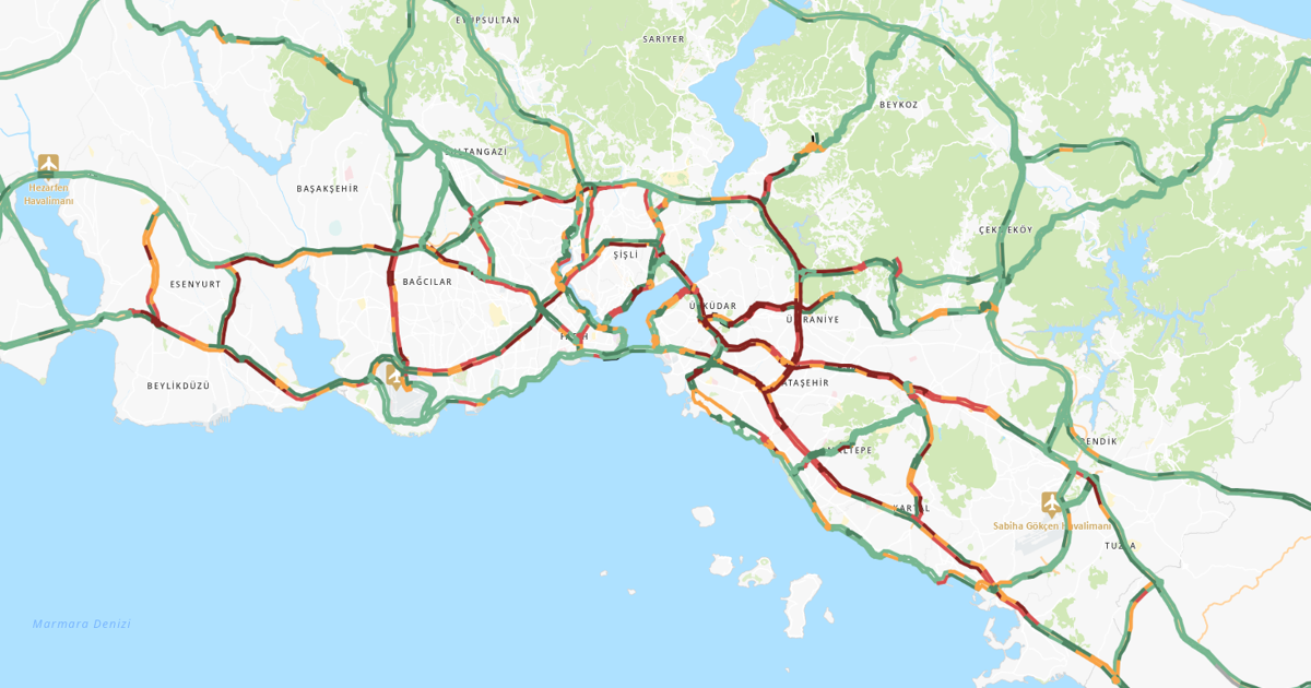 İstanbul'da sabah trafiği yüzde 74'e ulaştı