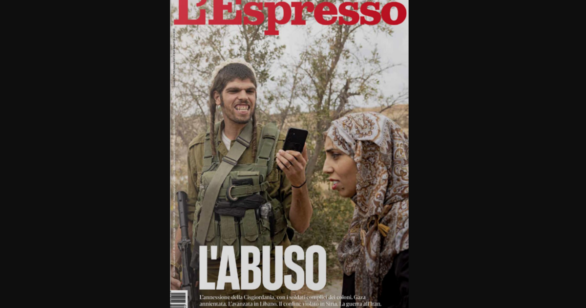 İtalyan dergisinde dikkat çeken kapak. "Batı Şeria'daki istismarı gösterdik"