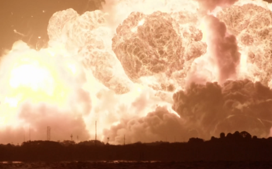 Blue Origin roketi fırlatma rampasında patladı 3 Blue Origin roketi fırlatma rampasında patladı 3