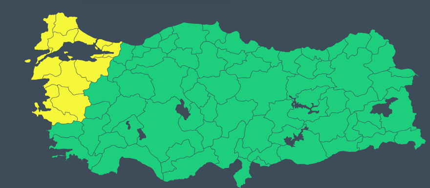 SARI KODLU UYARI 3