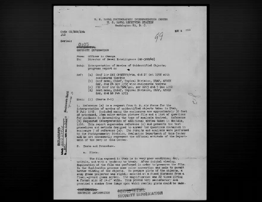 Pentagon'un UFO arşivinden yeni belgeler yayımladı 5 Pentagon'un UFO arşivinden yeni belgeler yayımladı 5