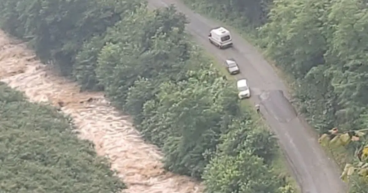 Giresun'da anne ile iki kızı sel sularına kapıldı