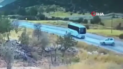 Gaziantep'te 7 kişinin hayatını kaybettiği kaza anı