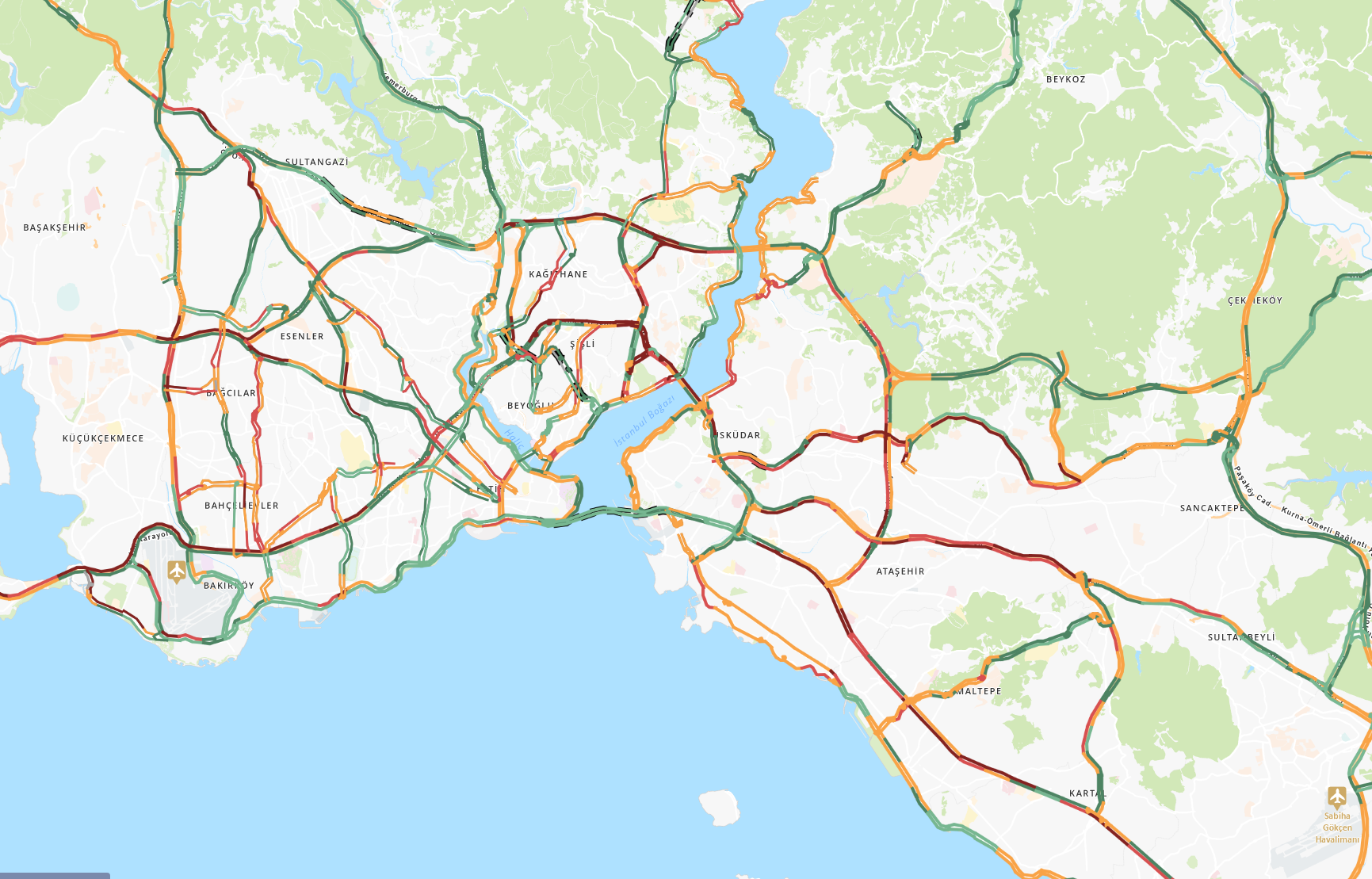 İstanbul'da sağanak sonrası trafik kilitlendi