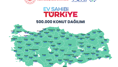 81 ilde 500 bin konut | Hangi ilçelere kaç konut yapılacak? 