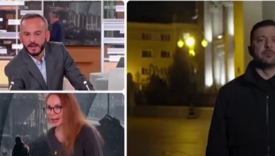 Zelenski ile canlı yayın sırasında bomba alarmı