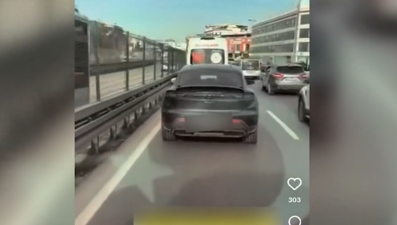 Ambulansa yol vermeyen sürücü yakalandı. Yeni kanunda cezası 46 bin TL