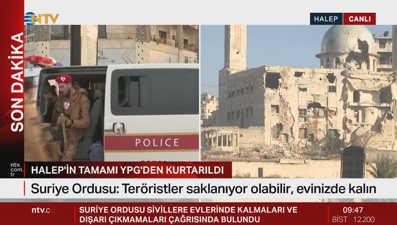 Halep'in tamamı YPG'den kurtarıldı