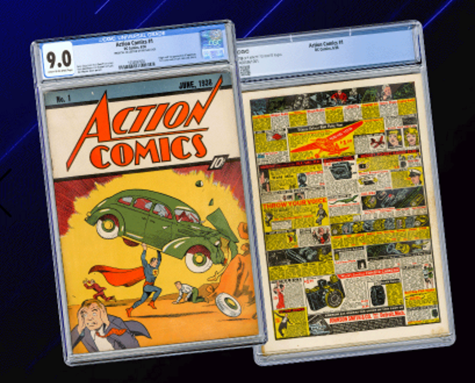 Superman'i dünyaya tanıtan çizgi romanın nadir kopyası, 15 milyon dolara satıldı