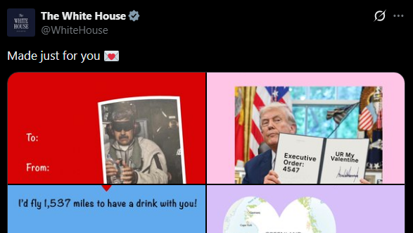 Beyaz Saray'dan tepki çeken Sevgililer Günü paylaşımı