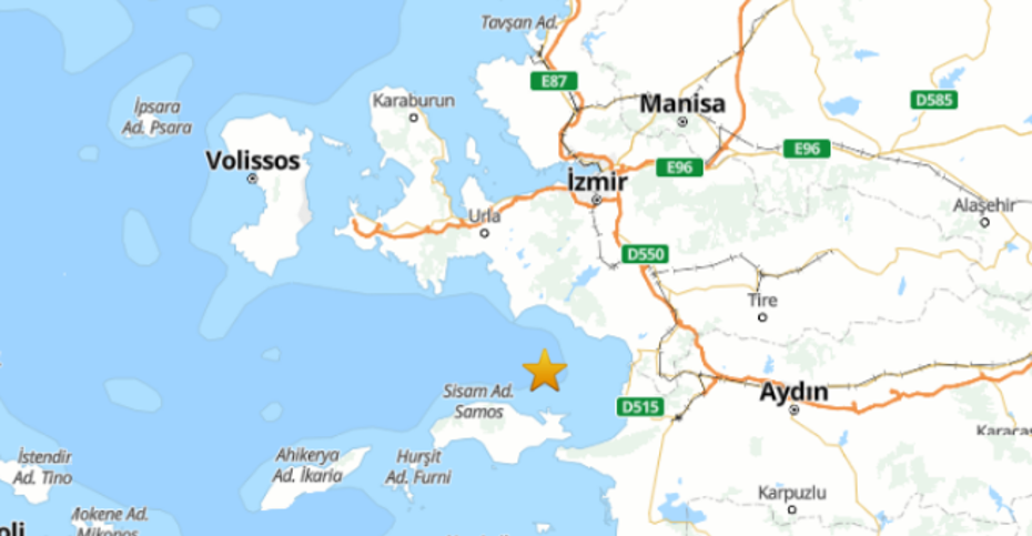 Kuşadası Körfezi'nde 3.5 büyüklüğünde deprem