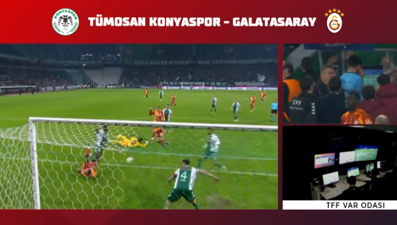 Konyaspor - Galatasaray maçının VAR kayıtları açıklandı. Sane'nin golü neden iptal edildi?