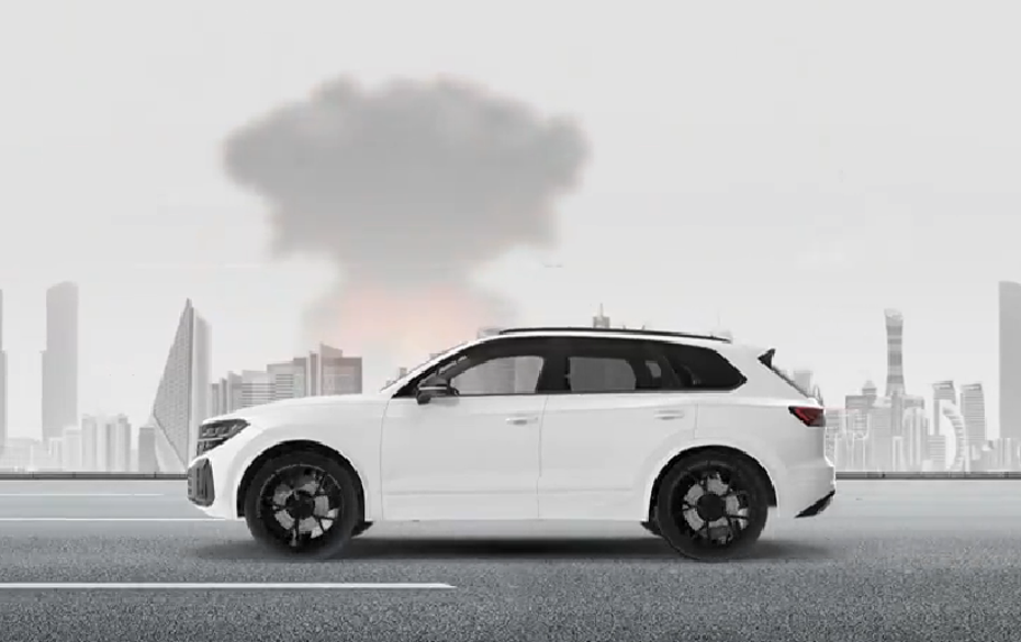 Katar'dan İran saldırıları için sürücülere uyarı videosu. 