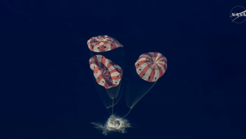 Derin uzaydan tarihi dönüş. 4 astronot Dünya'ya indi