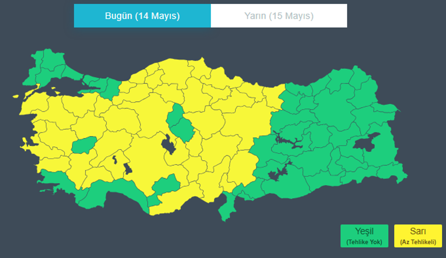 METEOROLOJİ VE BAKANLIKTAN 39 İL İÇİN UYARI 2