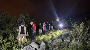 1230 rakımlı Toptepe'de mahsur kaldı, AFAD kurtardı