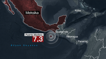 Meksika’da 7,3 büyüklüğünde deprem