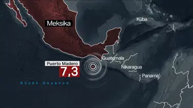 Meksika’da 7,3 büyüklüğünde deprem