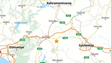 Gaziantep'te 4.5 büyüklüğünde deprem